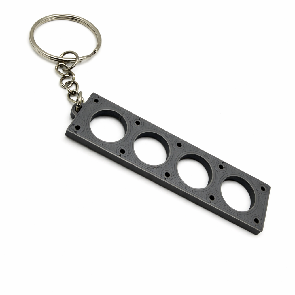 Inline-4 Engine Keyring